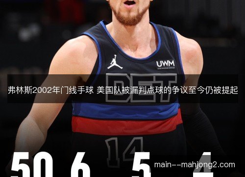 弗林斯2002年门线手球 美国队被漏判点球的争议至今仍被提起